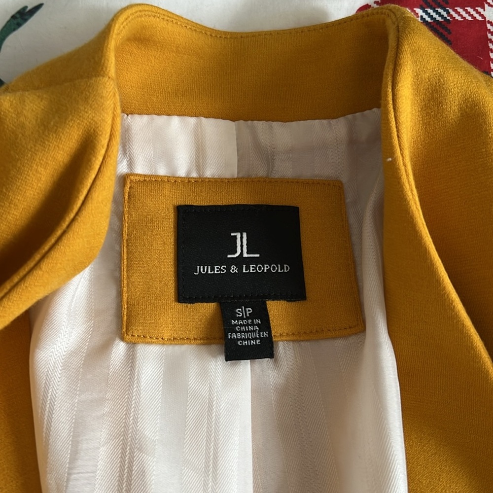 Jules & Leopold mustard yellow blazer, M